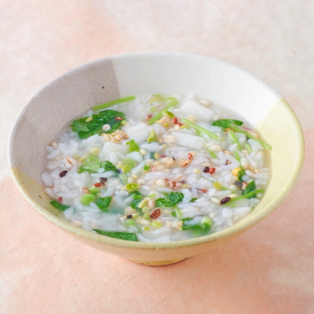 Multigrain rice porridge with seven herbs