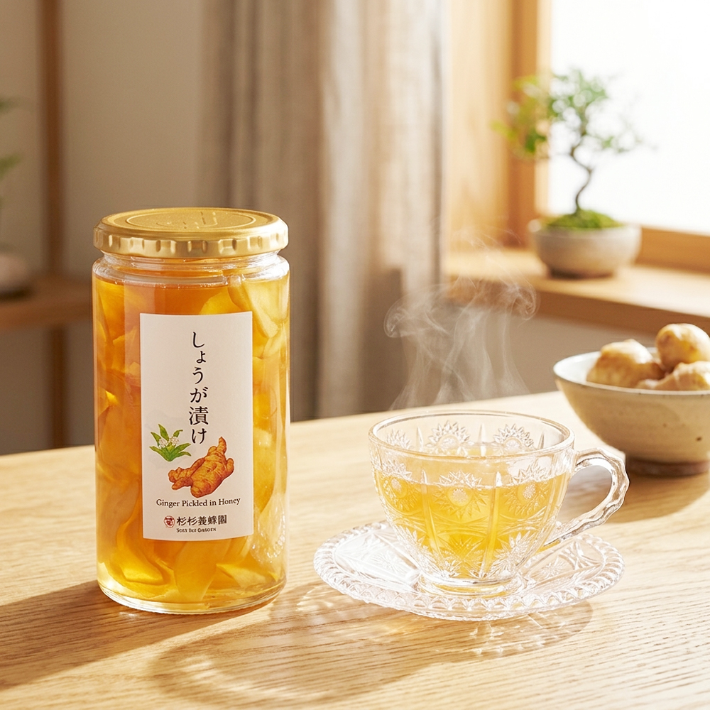 Gift Set (Ginger Pickled in Honey 850g / Acacia Honey 1kg)