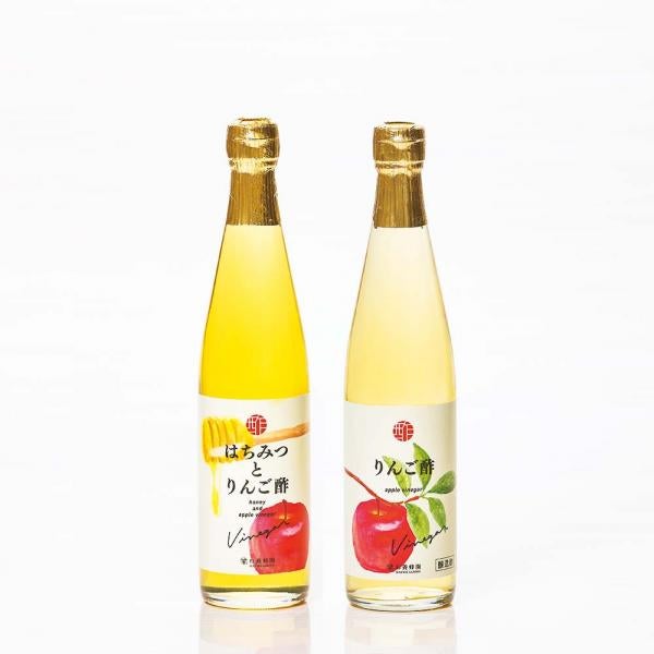 Vinegar 2 bottles set (Honey and Apple Vinegar / Apple Vinegar)
