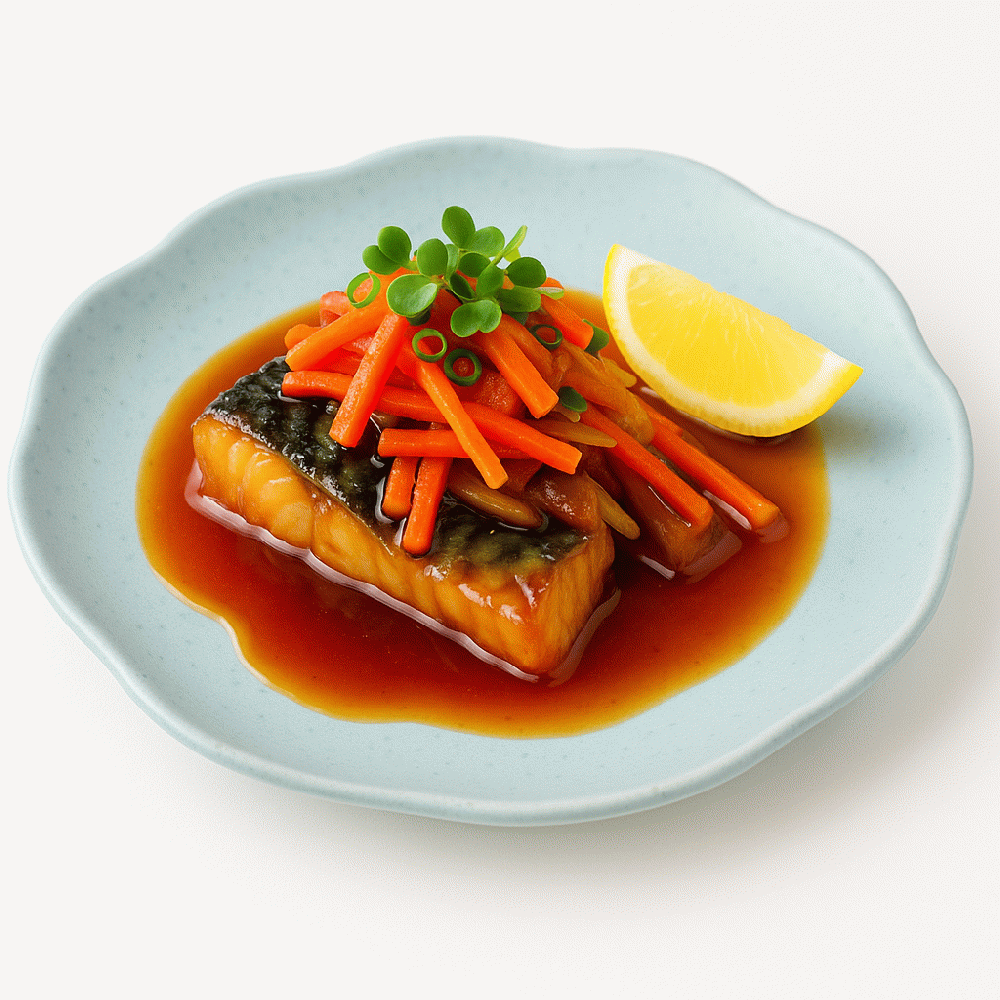生姜腌漬青花魚