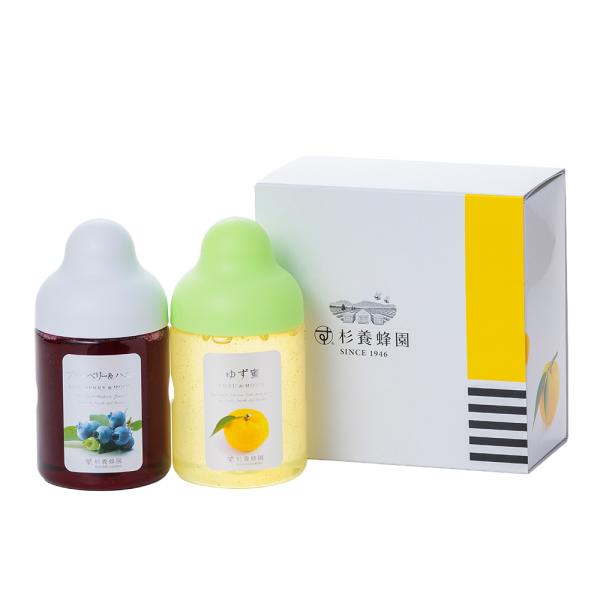 &nbsp;[Gift Set] Fruit Juice & Honey (300g) × 2 bottles (Yuzu, Cacao)
