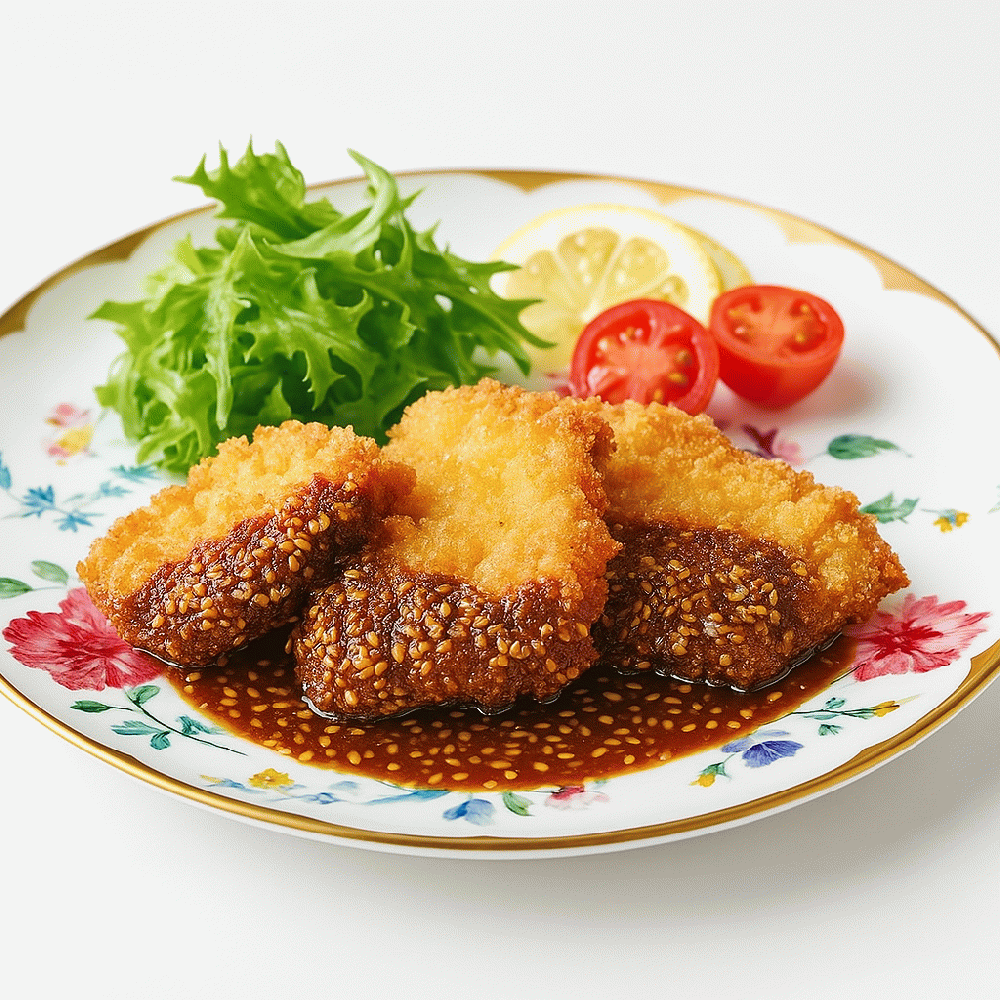 芝麻醬炸雞胸肉