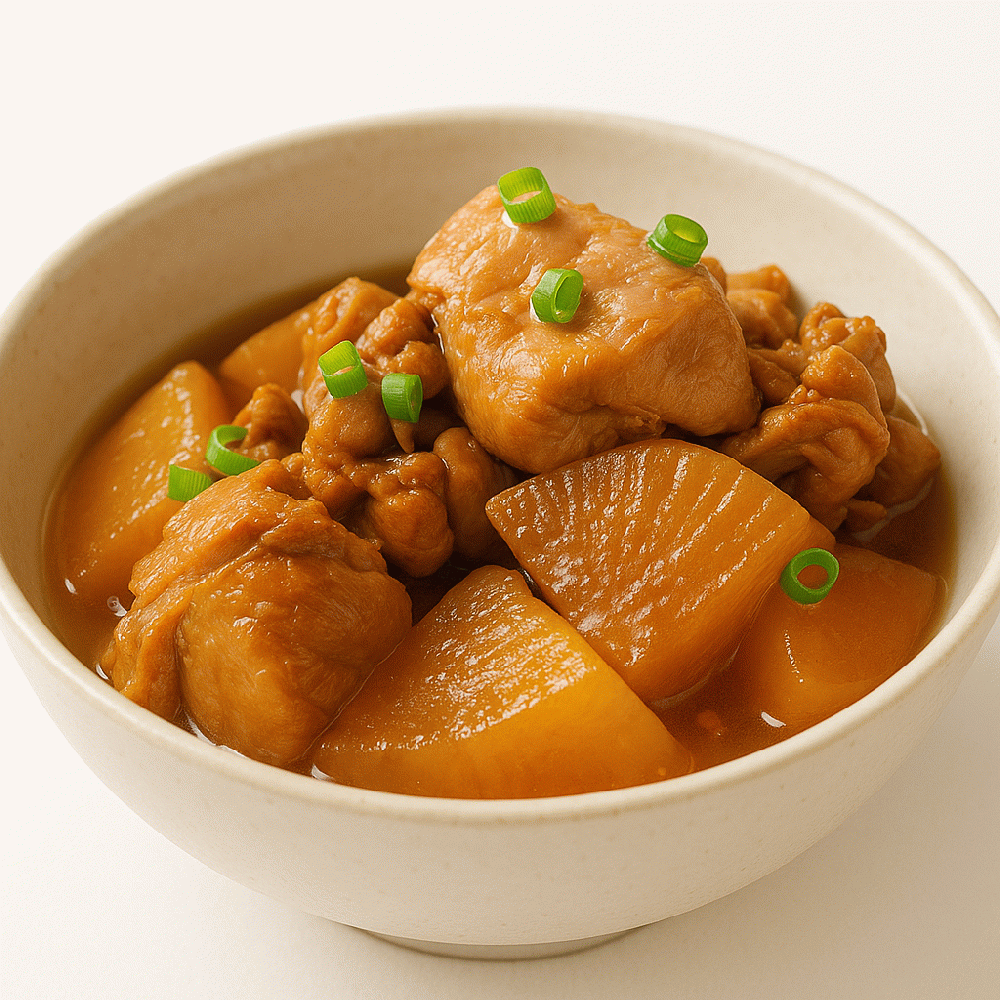 Chicken and radish stew