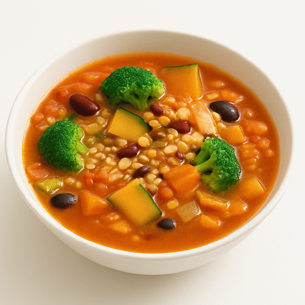 Millet and tomato soup