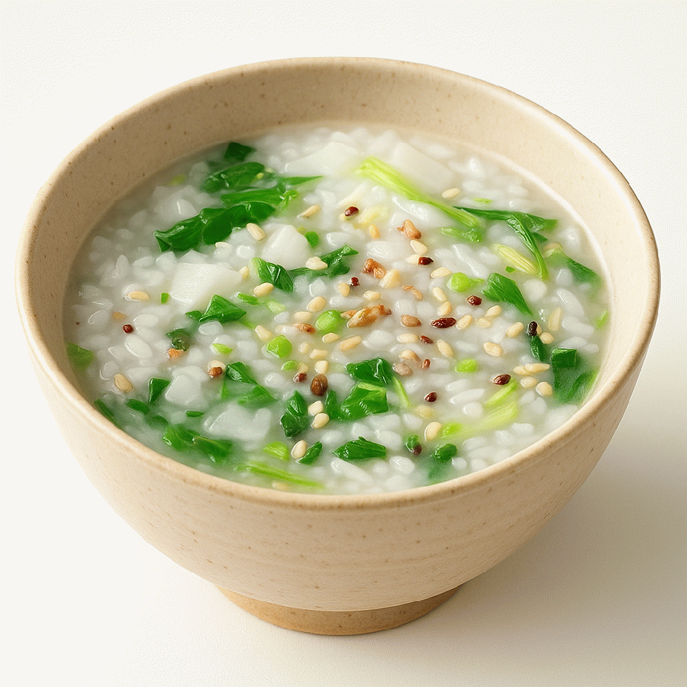 Multigrain rice porridge with seven herbs