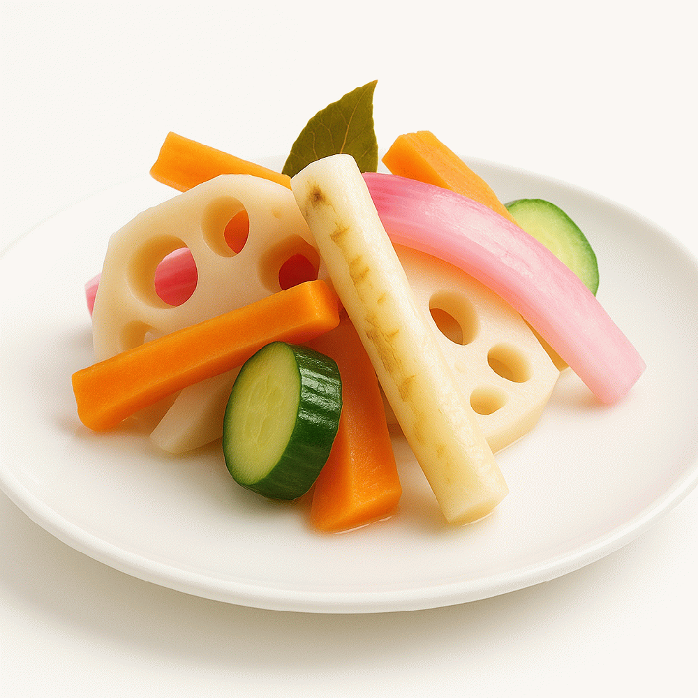 Pickles made with autumn vegetables