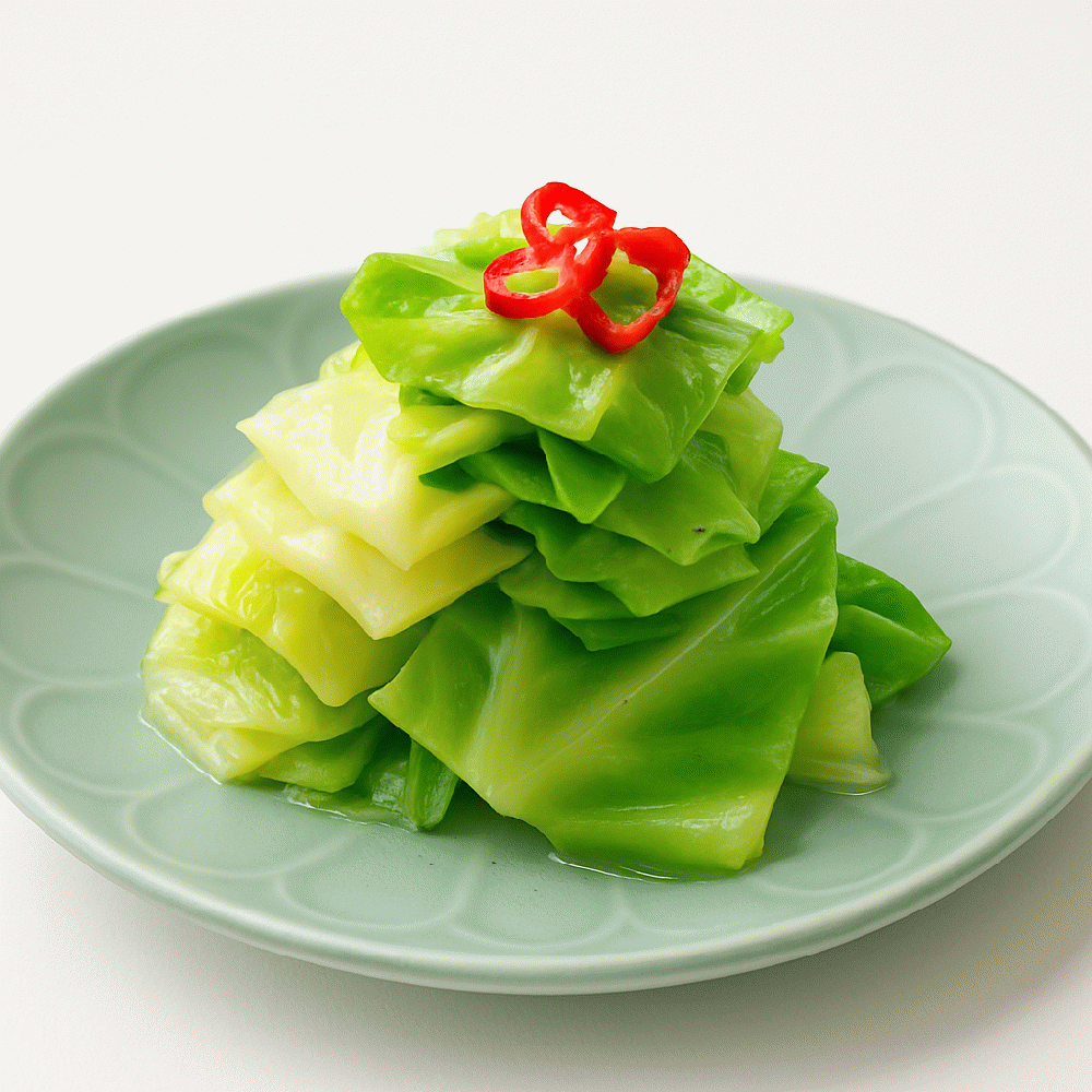 Spring cabbage pickled in sweet vinegar