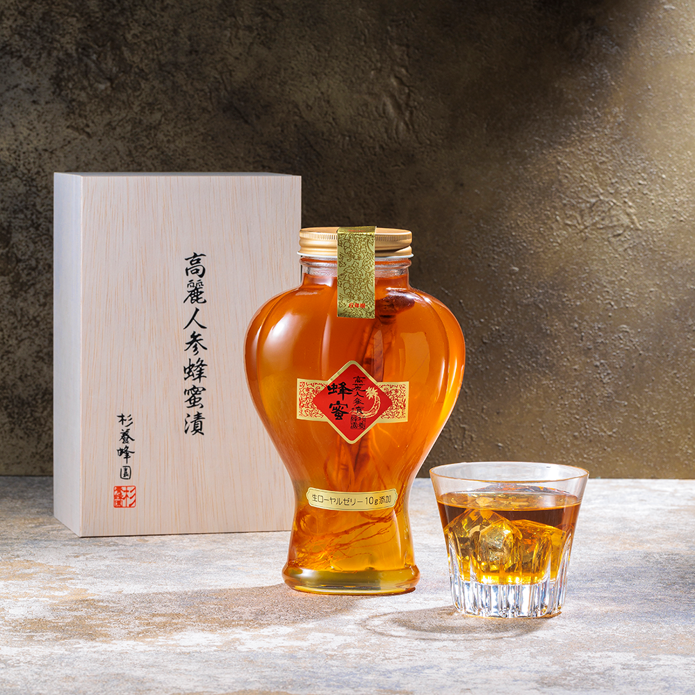 Six-year-old Root Ginseng Pickled in Honey (10g of Fresh Royal Jelly added, 1480g) C80
