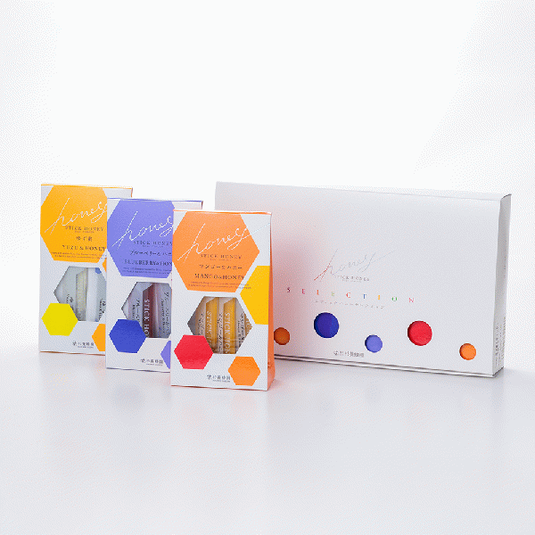 [Gift Set] Fruit Juice & Honey Stick (15g × 7 sticks) × 3 (Yuzu, Blueberry, Mango)