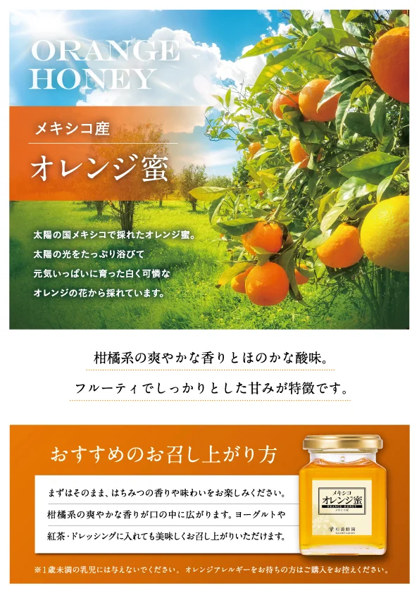 Made in Mexico Orange Honey (500g /bottle)