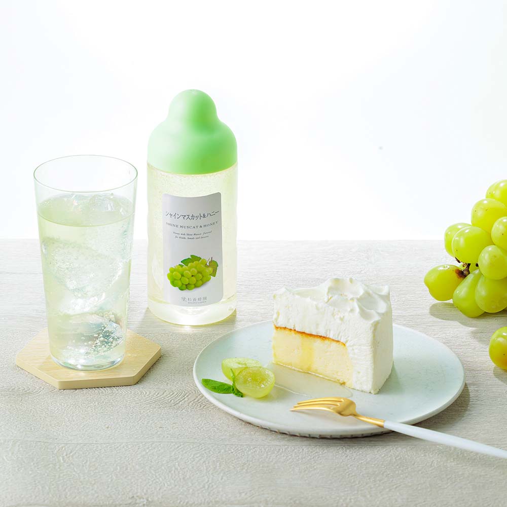 [Gift Set] Fruit Juice & Honey (300g) x 4 (Blueberry, Yuzu, Strawberry, Shine Muscat) IS4P
