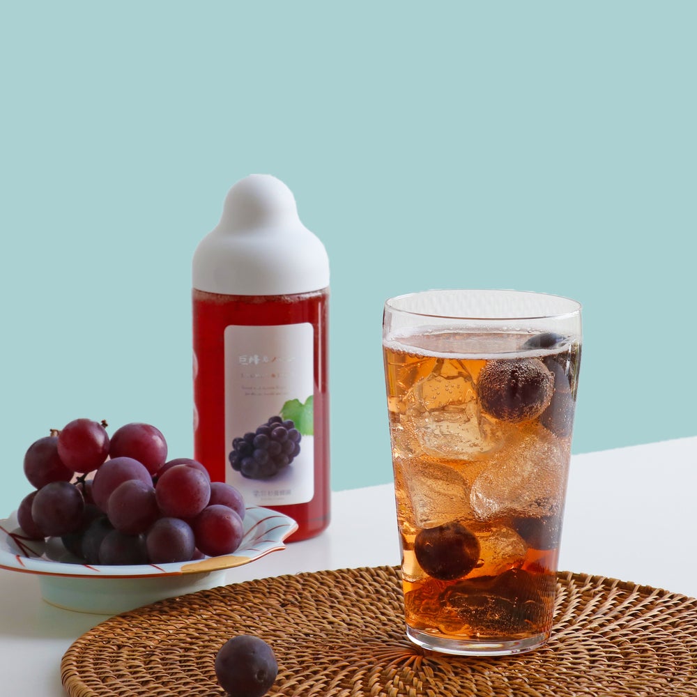 [Gift Set] Fruit Juice & Honey (300g) × 4 bottles (Yuzu, Blueberry, Mango, Kyoho Grape) MG4P