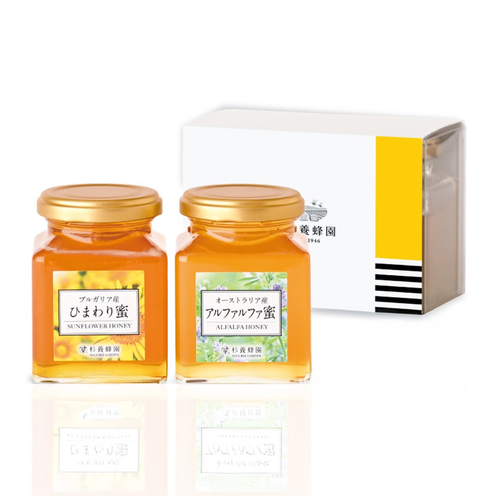 [Gift Set] Sunflower Honey (200g/jar) x 1 + Alfalfa Honey (200g/jar) x 1