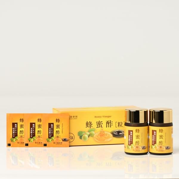 Honey Vinegar 93 capsules x 2 bottles + (3 capsules x 31 packs) x 1-box Set 