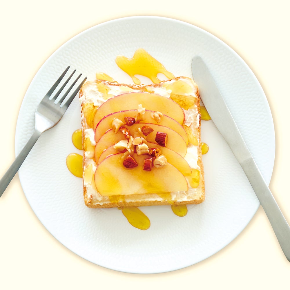 Honey Apple Cheese Toast