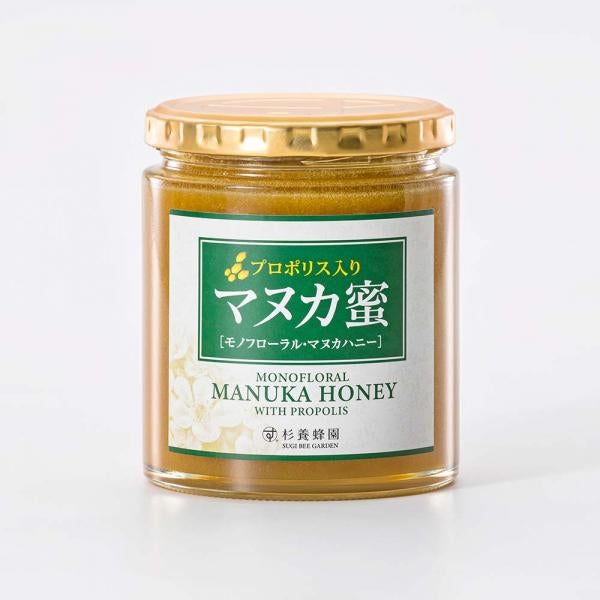 Manuka honey with propolis, containing 2.4% propolis extract (500g/bottle)