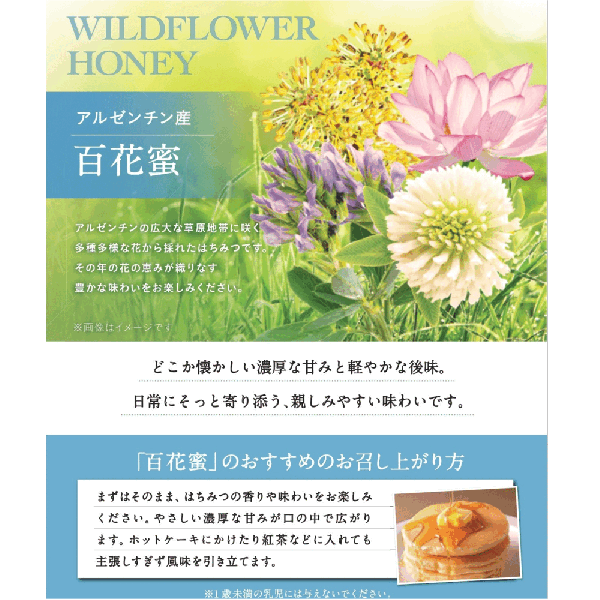 アルゼンチン産 百花蜜 (200g/瓶)