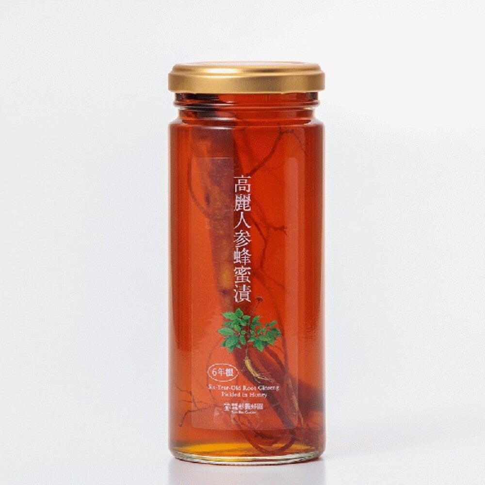 Set of 2 Jars of Pickled Honey (Ginger Pickled in Honey 280g / 6-Year-Old Korean Ginseng 280g)