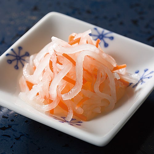 Red and white pickled vegetables