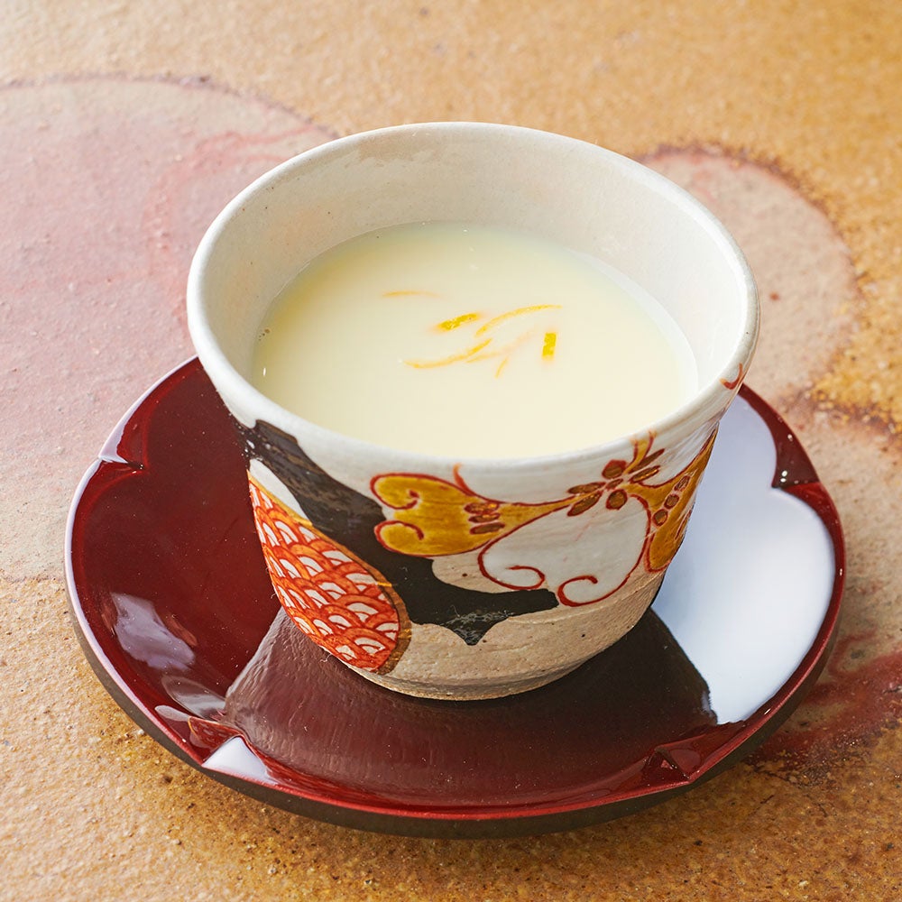 Amazake with Yuzu & Honey and soy milk